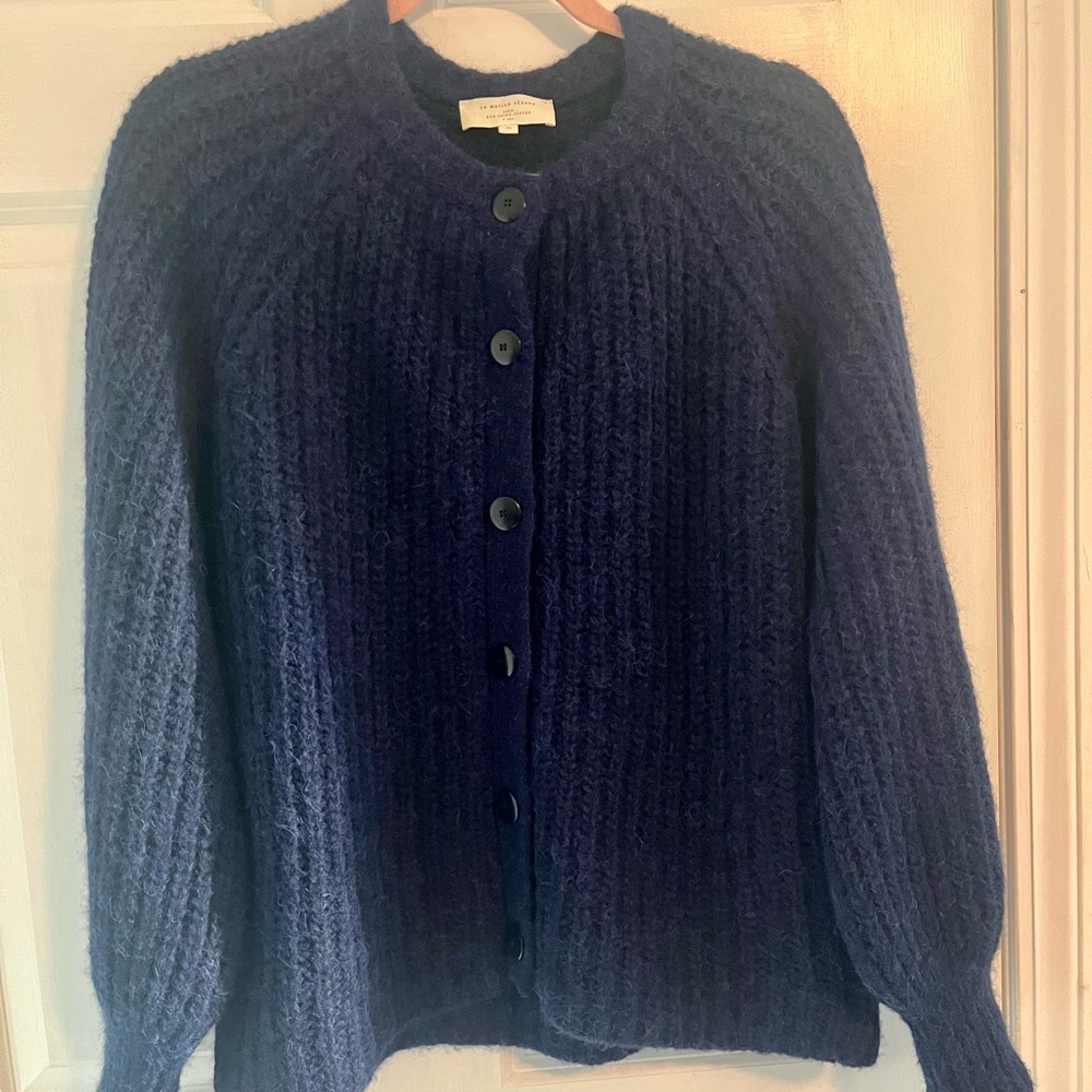 Sezane Navy Emile Sweater - Medium